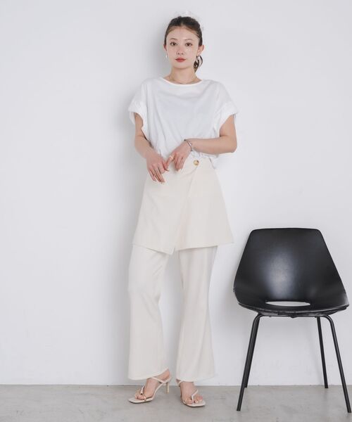 kivi（キヴィ）の「embroidery BIG TEE（Tシャツ/カットソー・レディース・ブラック/オフホワイト・FREE）」の3枚目の写真