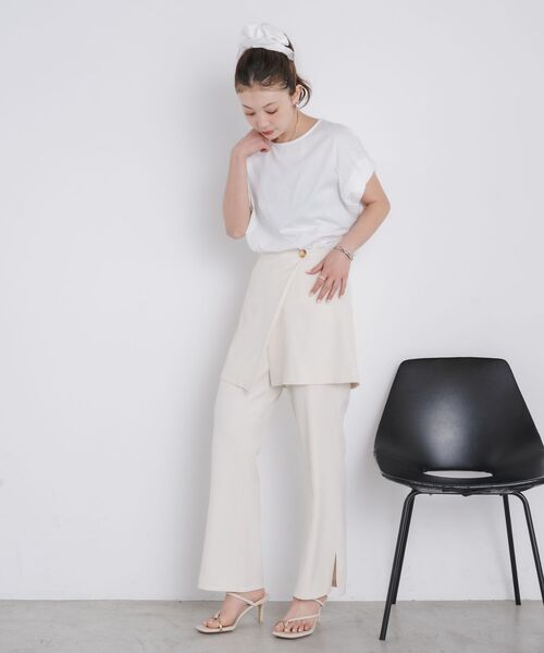 kivi（キヴィ）の「embroidery BIG TEE（Tシャツ/カットソー・レディース・ブラック/オフホワイト・FREE）」の5枚目の写真