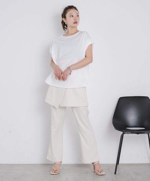 kivi（キヴィ）の「embroidery BIG TEE（Tシャツ/カットソー・レディース・ブラック/オフホワイト・FREE）」の7枚目の写真