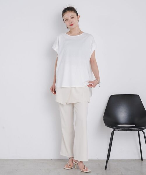 kivi（キヴィ）の「embroidery BIG TEE（Tシャツ/カットソー・レディース・ブラック/オフホワイト・FREE）」の8枚目の写真