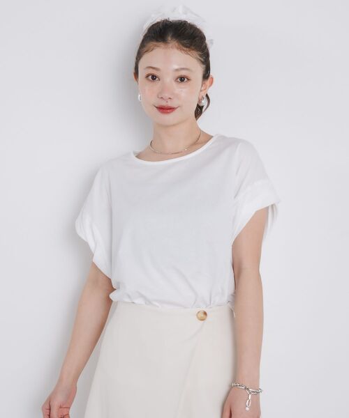 kivi（キヴィ）の「embroidery BIG TEE（Tシャツ/カットソー・レディース・ブラック/オフホワイト・FREE）」の9枚目の写真
