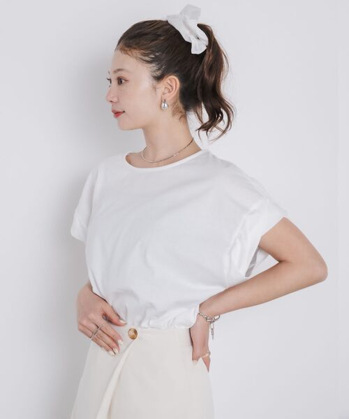 kivi（キヴィ）の「embroidery BIG TEE（Tシャツ/カットソー・レディース・ブラック/オフホワイト・FREE）」の10枚目の写真