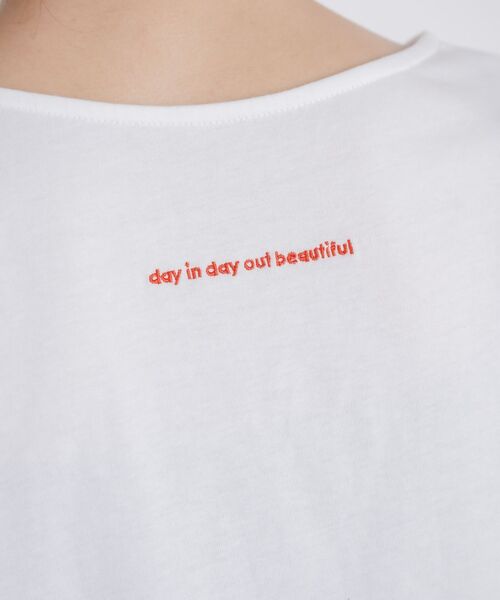kivi（キヴィ）の「embroidery BIG TEE（Tシャツ/カットソー・レディース・ブラック/オフホワイト・FREE）」の13枚目の写真