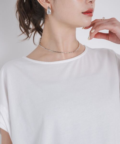 kivi（キヴィ）の「embroidery BIG TEE（Tシャツ/カットソー・レディース・ブラック/オフホワイト・FREE）」の15枚目の写真