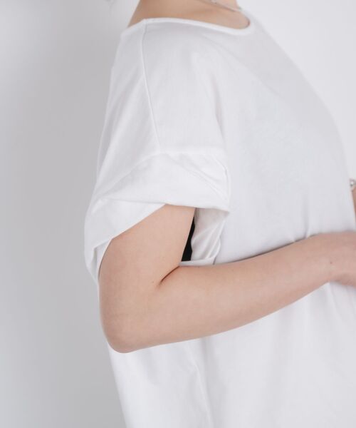 kivi（キヴィ）の「embroidery BIG TEE（Tシャツ/カットソー・レディース・ブラック/オフホワイト・FREE）」の17枚目の写真