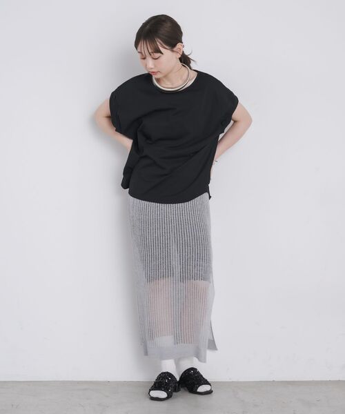 kivi（キヴィ）の「embroidery BIG TEE（Tシャツ/カットソー・レディース・ブラック/オフホワイト・FREE）」の20枚目の写真