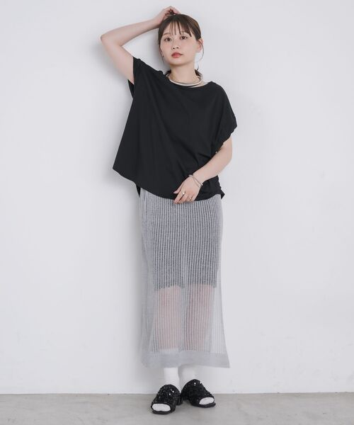 kivi（キヴィ）の「embroidery BIG TEE（Tシャツ/カットソー・レディース・ブラック/オフホワイト・FREE）」の21枚目の写真