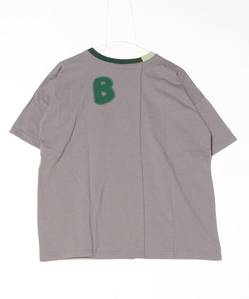 FとBパッチワーク刺繍Tシャツ emago レディース トップス ナチュラル カジュアル 大人の EMAGO FとBパッチワーク刺繍Tシャツ（Tシャツ/カットソー