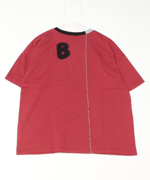 FとBパッチワーク刺繍Tシャツ emago レディース トップス ナチュラル カジュアル 大人の EMAGO FとBパッチワーク刺繍Tシャツ（Tシャツ/カットソー