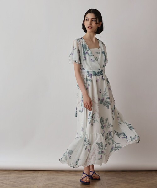 Diagram(ダイアグラム)の「プリントセパレートワンピース(ワンピース・レディース・キナリ/パープル/ブラウン・36/38)」の22枚目の写真