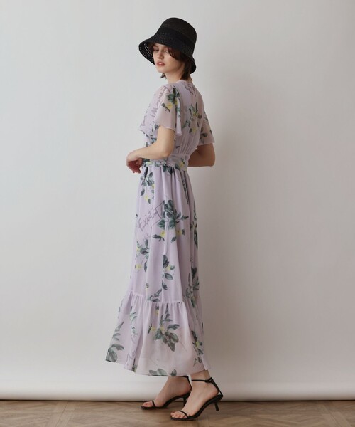 Diagram(ダイアグラム)の「プリントセパレートワンピース(ワンピース・レディース・キナリ/パープル/ブラウン・36/38)」の10枚目の写真