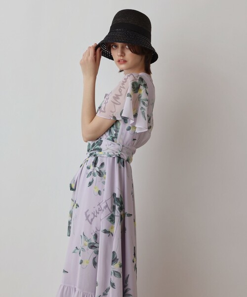 Diagram(ダイアグラム)の「プリントセパレートワンピース(ワンピース・レディース・キナリ/パープル/ブラウン・36/38)」の8枚目の写真