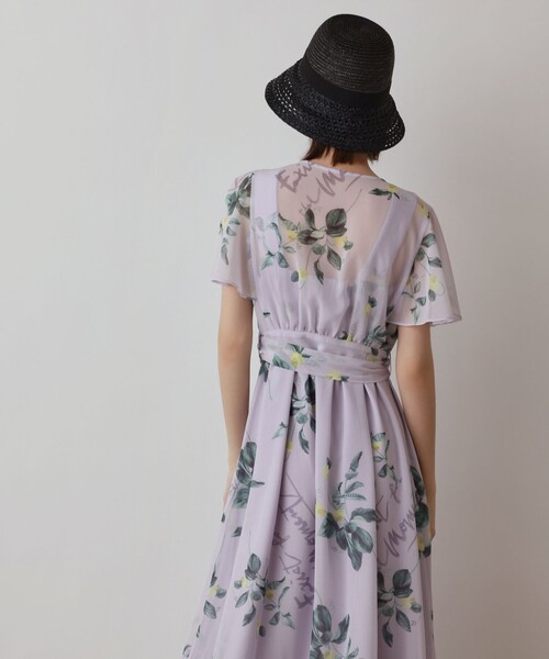 Diagram(ダイアグラム)の「プリントセパレートワンピース(ワンピース・レディース・キナリ/パープル/ブラウン・36/38)」の7枚目の写真