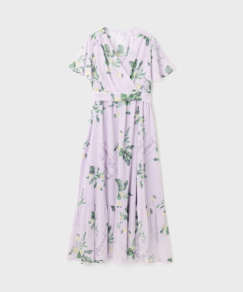 Diagram(ダイアグラム)の「プリントセパレートワンピース(ワンピース・レディース・キナリ/パープル/ブラウン・36/38)」の5枚目の写真