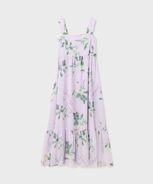 Diagram(ダイアグラム)の「プリントセパレートワンピース(ワンピース・レディース・キナリ/パープル/ブラウン・36/38)」の4枚目の写真