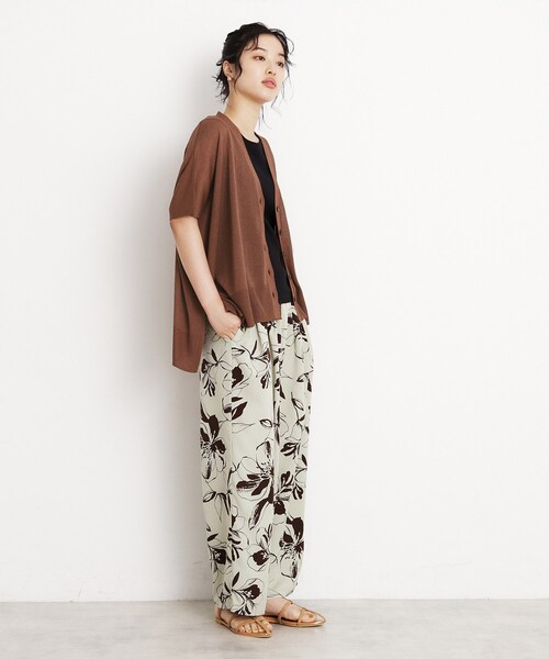 THE SHOP TK （ザ ショップ ティーケー ）の「ポンチョカーディガン【洗える/体型カバー】（カーディガン/ボレロ・レディース・ナチュラル/ブラック/ダークブラウン・99）」の9枚目の写真