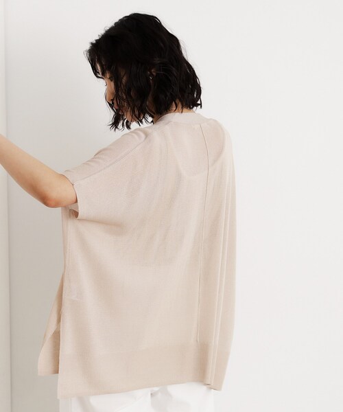 THE SHOP TK （ザ ショップ ティーケー ）の「ポンチョカーディガン【洗える/体型カバー】（カーディガン/ボレロ・レディース・ナチュラル/ブラック/ダークブラウン・99）」の12枚目の写真