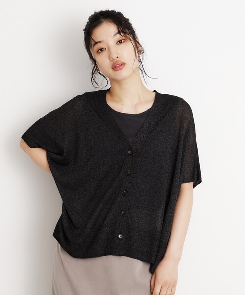 THE SHOP TK （ザ ショップ ティーケー ）の「ポンチョカーディガン【洗える/体型カバー】（カーディガン/ボレロ・レディース・ナチュラル/ブラック/ダークブラウン・99）」の21枚目の写真