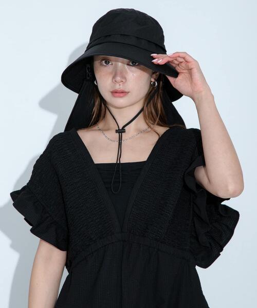 URBAN RESEARCH Sonny Label（アーバンリサーチサニーレーベル）の「UVカットサンシェードバケットハット（ハット・メンズ・ベージュ/ブラック/ベージュ系その他・ONE）」の22枚目の写真