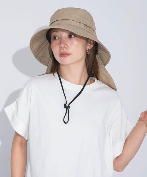 URBAN RESEARCH Sonny Label（アーバンリサーチサニーレーベル）の「UVカットサンシェードバケットハット（ハット・メンズ・ベージュ/ブラック/ベージュ系その他・ONE）」の9枚目の写真