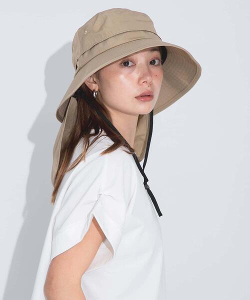 URBAN RESEARCH Sonny Label（アーバンリサーチサニーレーベル）の「UVカットサンシェードバケットハット（ハット・メンズ・ベージュ/ブラック/ベージュ系その他・ONE）」の7枚目の写真