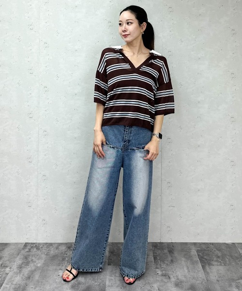 キーネック プルオーバー セール】 BEAUTY FORM JERSEY キーネックプルオーバー