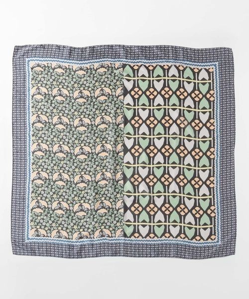 JEANASIS（ジーナシス）の「オオバンガラスカーフ/497073（バンダナ/スカーフ・レディース・グリーン系その他/レッド系その他・FREE）」の3枚目の写真