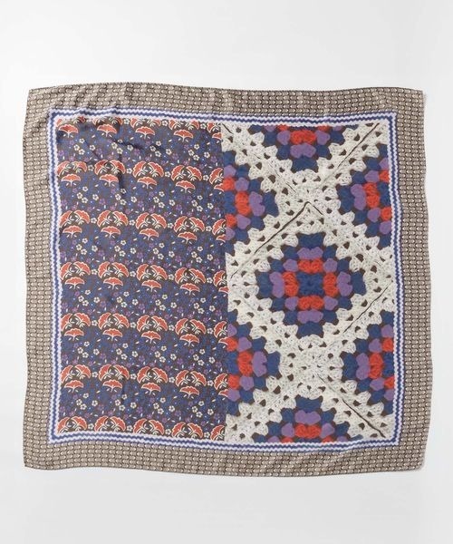 JEANASIS（ジーナシス）の「オオバンガラスカーフ/497073（バンダナ/スカーフ・レディース・グリーン系その他/レッド系その他・FREE）」の6枚目の写真