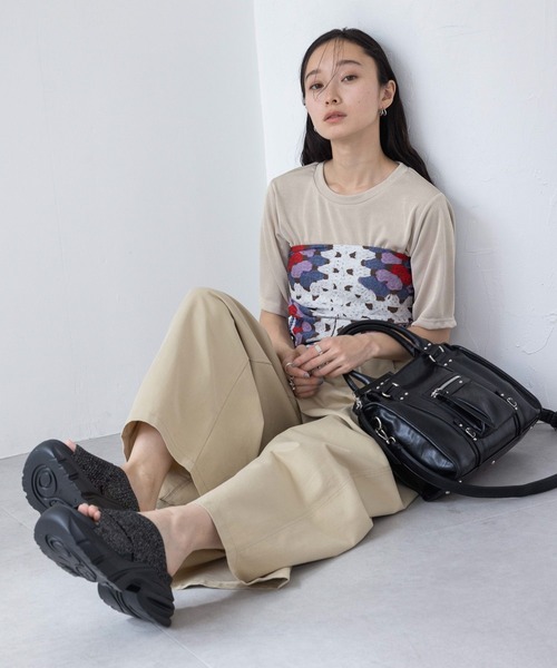 JEANASIS（ジーナシス）の「オオバンガラスカーフ/497073（バンダナ/スカーフ・レディース・グリーン系その他/レッド系その他・FREE）」の8枚目の写真