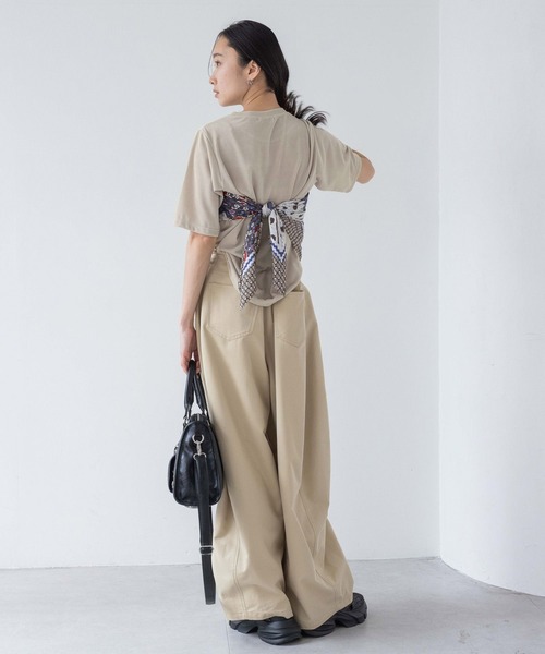 JEANASIS（ジーナシス）の「オオバンガラスカーフ/497073（バンダナ/スカーフ・レディース・グリーン系その他/レッド系その他・FREE）」の11枚目の写真