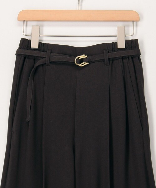 MICO COULIER（ミコクリエ）の「ソフト＆ドライタッチベルテッドパンツ（その他パンツ・レディース・チャコールグレー/キナリ・36/38）」の18枚目の写真