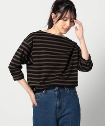 【日本製】デラヴェ長袖Tシャツ ボーダーシーズンカラー