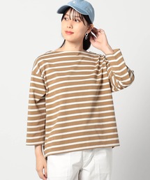 【日本製】デラヴェ長袖Tシャツ　ボーダーシーズンカラー