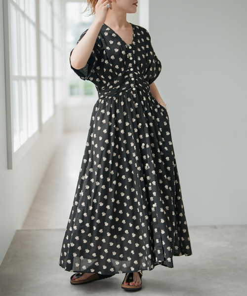 minoʻaka ╰(*´︶`*)╯♡ ヌキテパ Dress ne Quittez pas / ヌキテパ WAIST GATHER DRESS（ワンピース