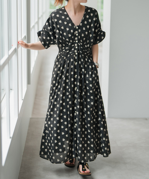 全新・ヌキテパ★neQuittezpas★ワンピース ne Quittez pas / ヌキテパ WAIST GATHER DRESS（ワンピース