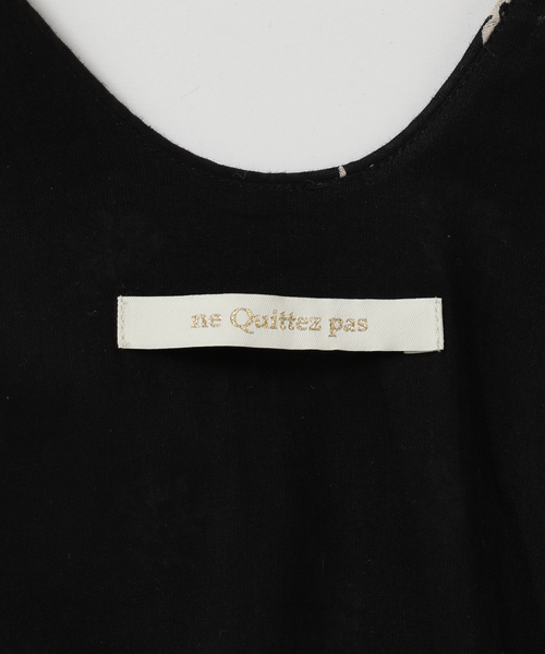 NE QUITTEZ PAS!（ヌキテパ）の「ne Quittez pas / ヌキテパ WAIST GATHER DRESS（ワンピース・レディース・ラベンダー/ブラック系その他・MEDIUM）」の15枚目の写真