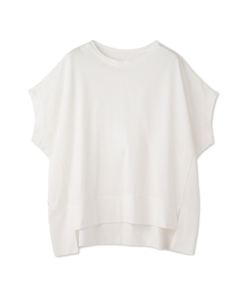 LAUTREAMONT(ロートレアモン)の「ラウンドヘムフライスカットソー≪手洗い可能≫(Tシャツ/カットソー・レディース・チャコールグレー/ブラック/ホワイト/ブルー/オレンジ/ブラウン/グリーン・9号)」の2枚目の写真