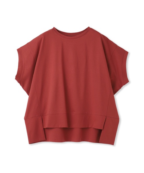 LAUTREAMONT(ロートレアモン)の「ラウンドヘムフライスカットソー≪手洗い可能≫(Tシャツ/カットソー・レディース・チャコールグレー/ブラック/ホワイト/ブルー/オレンジ/ブラウン/グリーン・9号)」の1枚目の写真