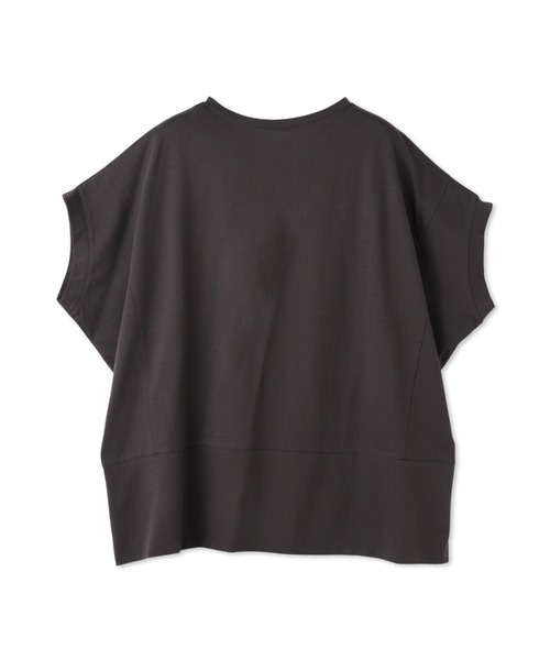 LAUTREAMONT(ロートレアモン)の「ラウンドヘムフライスカットソー≪手洗い可能≫(Tシャツ/カットソー・レディース・チャコールグレー/ブラック/ホワイト/ブルー/オレンジ/ブラウン/グリーン・9号)」の8枚目の写真