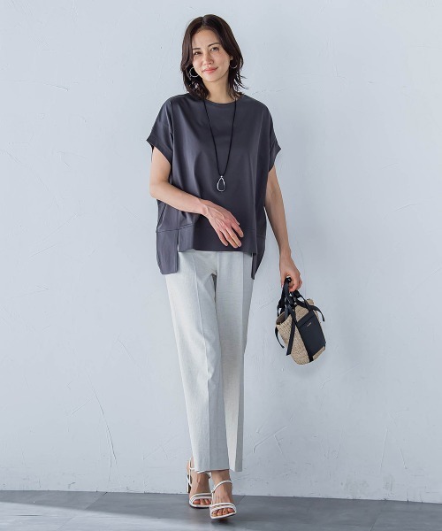 LAUTREAMONT / ロートレアモン ラウンドヘムフライスカットソー≪手洗い可能≫ ラウンドヘムフライスカットソー≪手洗い可能≫ | LAUTREAMONT