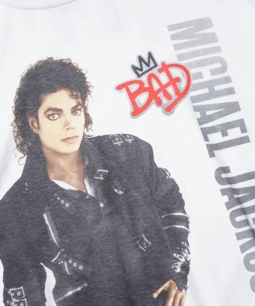 THRIFTY LOOK(スリフティールック)の「THRIFTY LOOK スリフティルック / THRIFTY"MJ BAD"TEE マイケルジャクソン(Tシャツ/カットソー・メンズ・ホワイト/ブラック/ブラック系1・MEDIUM/X-LARGE/LARGE)」の10枚目の写真