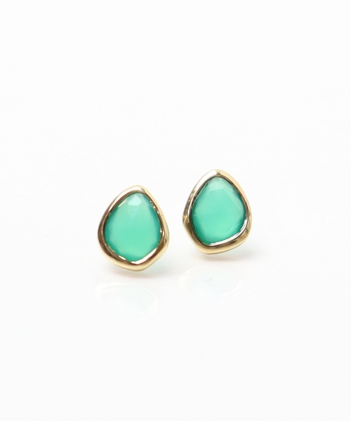 anq.（アンク）の「「anq.」SV925・グリーンオニキス/ラブラドライト　ピアス（ピアス（両耳用）・レディース・グレー/グリーン・ONE SIZE）」の6枚目の写真