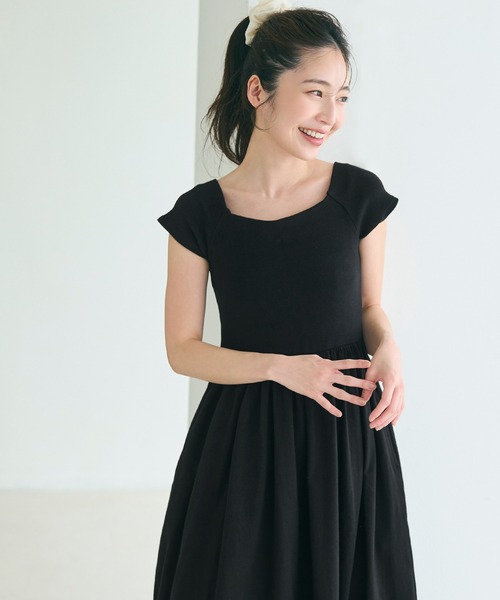 coca(coca)(コカ)の「オフショルダーワンピース(ワンピース・レディース・ネイビー/ブラック・L/M/S)」の22枚目の写真