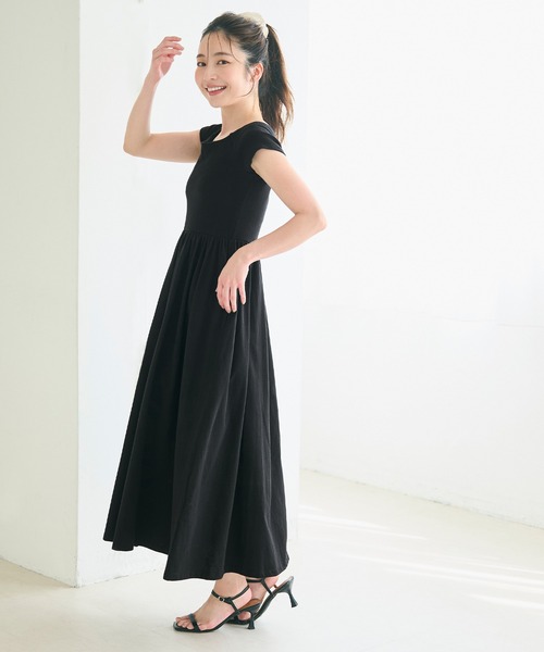 coca(coca)(コカ)の「オフショルダーワンピース(ワンピース・レディース・ネイビー/ブラック・L/M/S)」の5枚目の写真