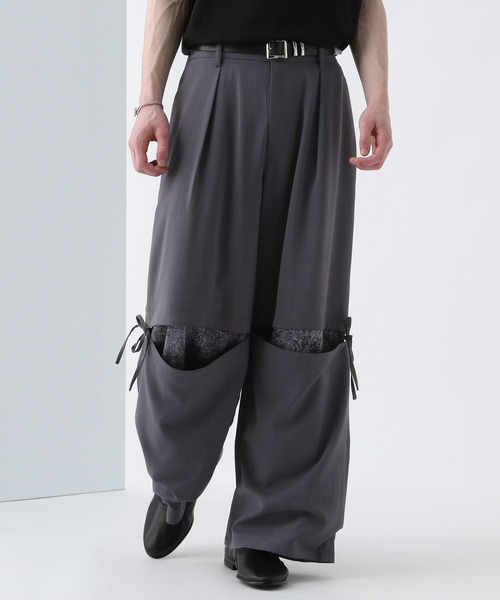 HARE（ハレ）の「【YUMA TAKAHASHI×HARE SET UP対応】ムスビレイヤードパンツ(HARE)（スラックス・メンズ・グレー系その他/ブラック系その他・FREE）」の15枚目の写真
