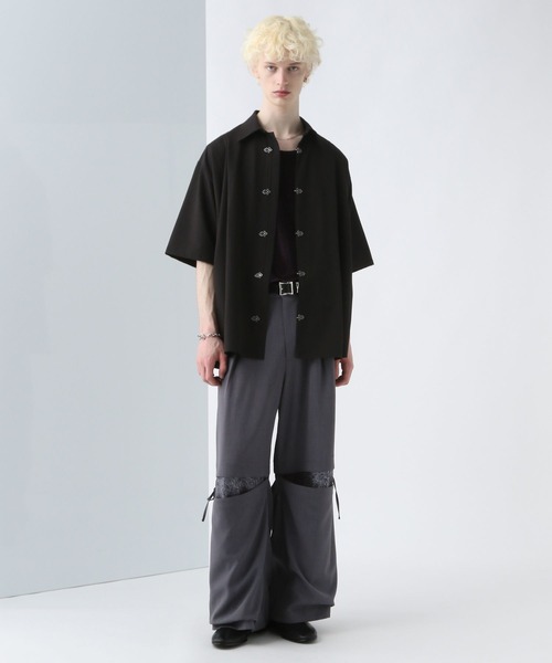 HARE（ハレ）の「【YUMA TAKAHASHI×HARE SET UP対応】ムスビレイヤードパンツ(HARE)（スラックス・メンズ・グレー系その他/ブラック系その他・FREE）」の7枚目の写真