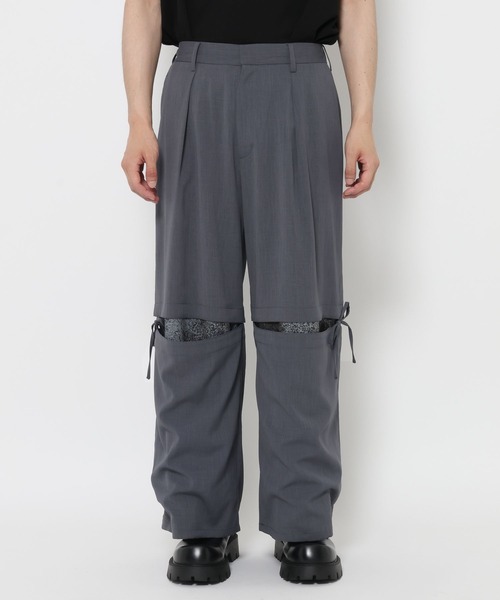 HARE（ハレ）の「【YUMA TAKAHASHI×HARE SET UP対応】ムスビレイヤードパンツ(HARE)（スラックス・メンズ・グレー系その他/ブラック系その他・FREE）」の18枚目の写真