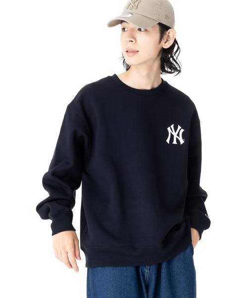 NEW ERA(ニューエラ)の「ニューエラ オーバーサイズトレーナー 中津川吾郎コラボ コットン(スウェット・メンズ・ネイビー・XXL/XL/L/M/S)」の4枚目の写真