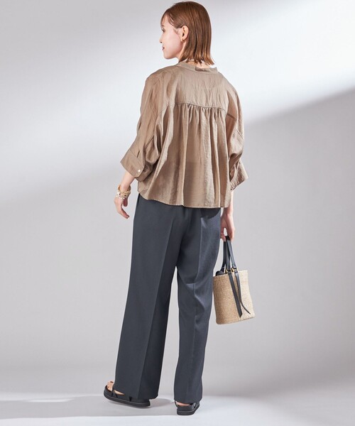 セール】〈UVカット / 吸水速乾 / 手洗い可能〉合繊 タック センター