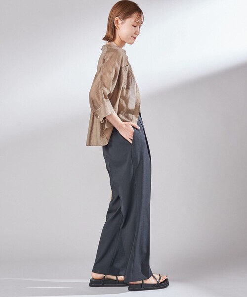 セール】〈UVカット / 吸水速乾 / 手洗い可能〉合繊 タック センター